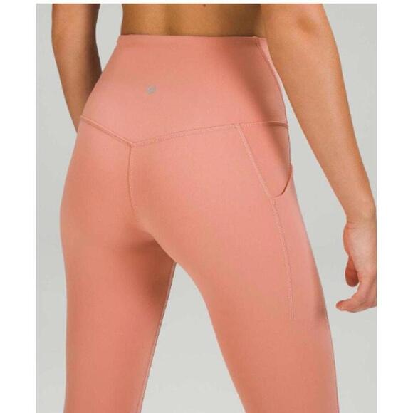 lululemon athletica Pants - EUC Lululemon Align High-Rise Pant with Pockets 25" Pink Savannah Sz 2